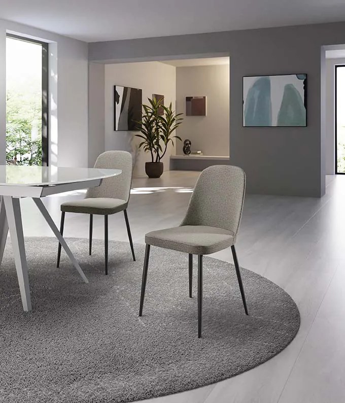 STONES Scaun din material textil 55cm X 46cm H. 85cm | Aosom Romania