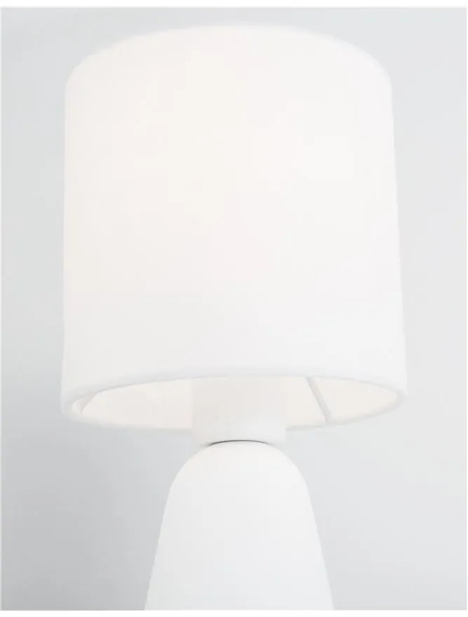 Veioza, lampa de masa design modern ZERO gips alb NVL-9577162