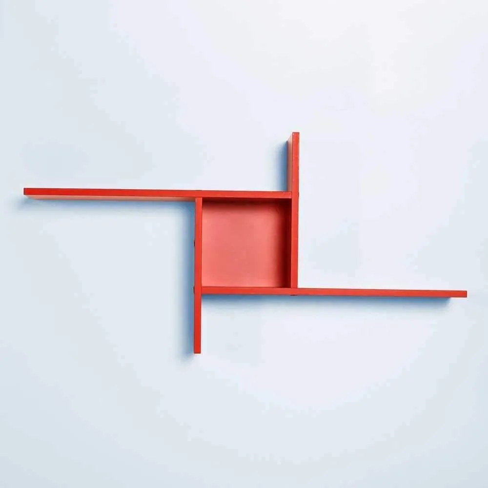 Raft de perete Adore Windmill cu 3 Compartimente, 100 x 50 x 18 cm