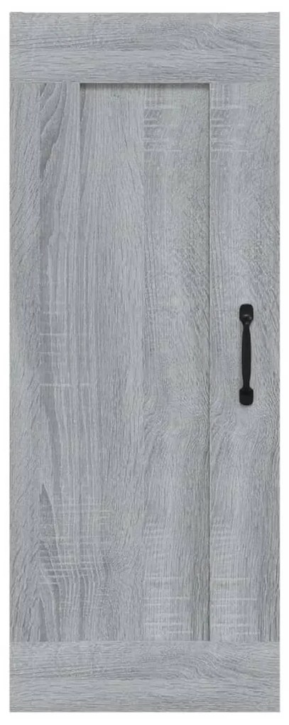 Dulap suspendat, gri sonoma, 35x34x90 cm, lemn prelucrat sonoma gri, 1