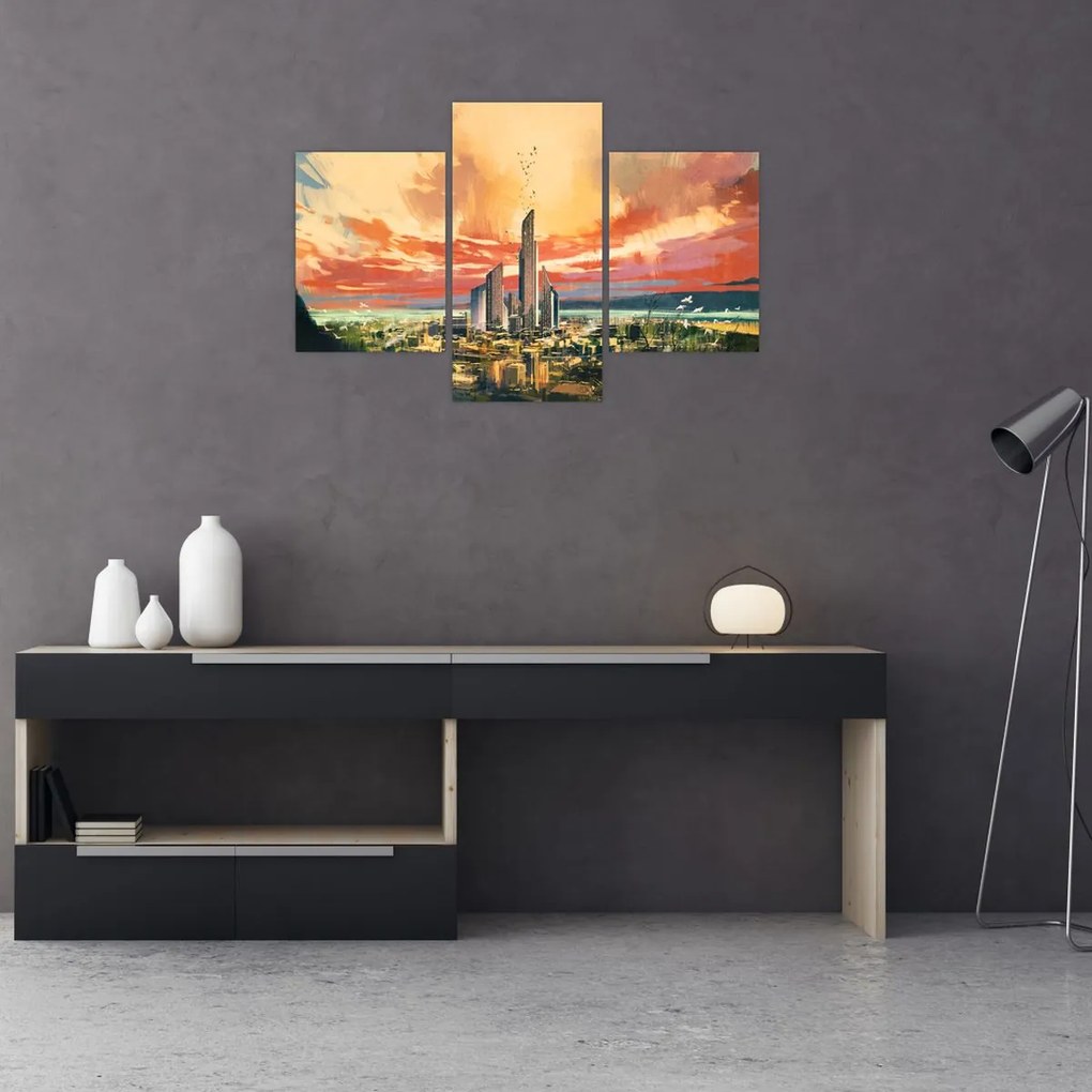 Tablou - Orașul pictat (90x60 cm)