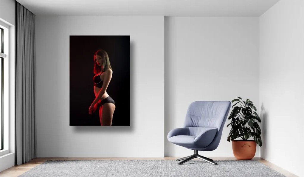 Tablou Canvas - Femeie sexy in lenjerie budoar