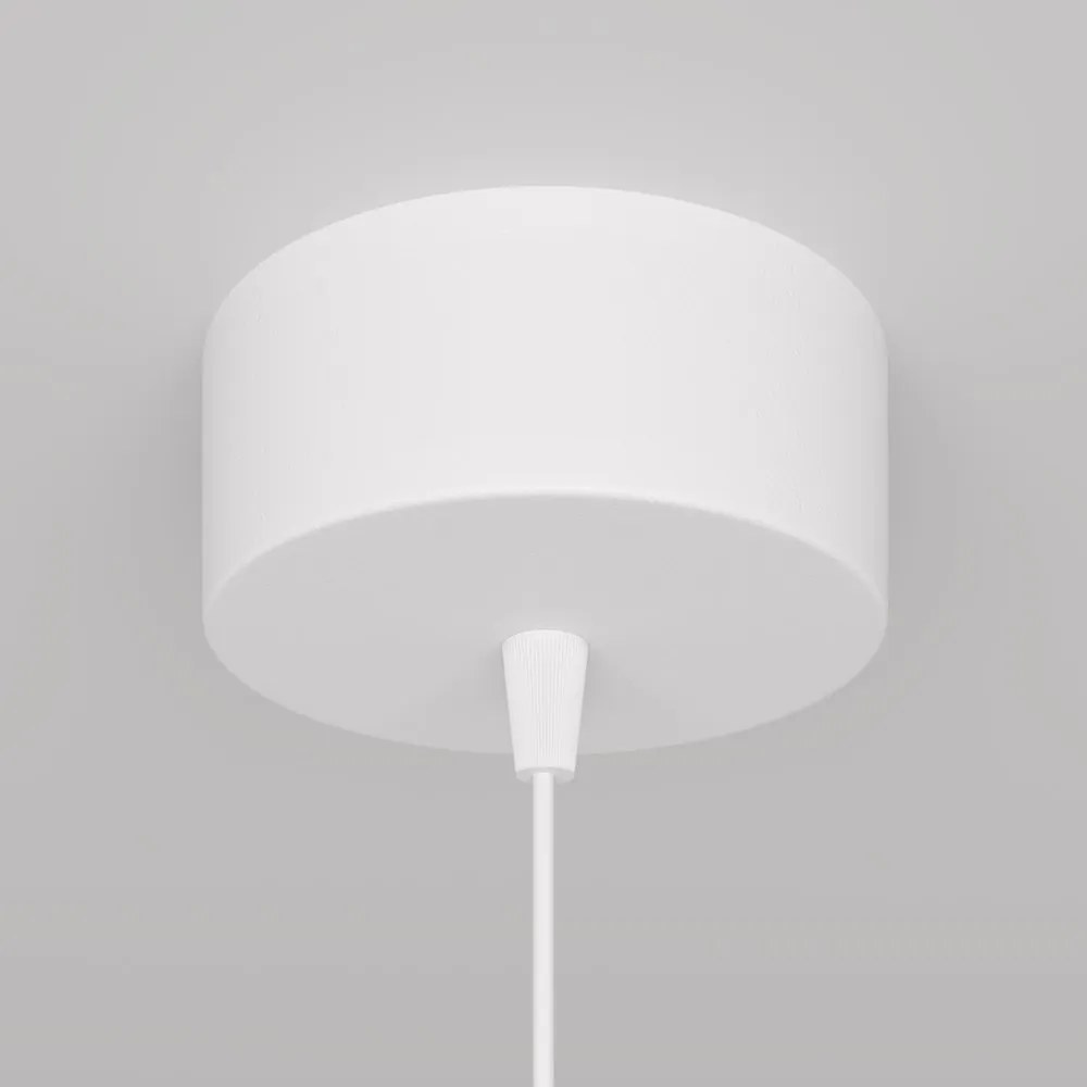 Pendul LED iluminat design tehnic Orlo D-7,9cm alb