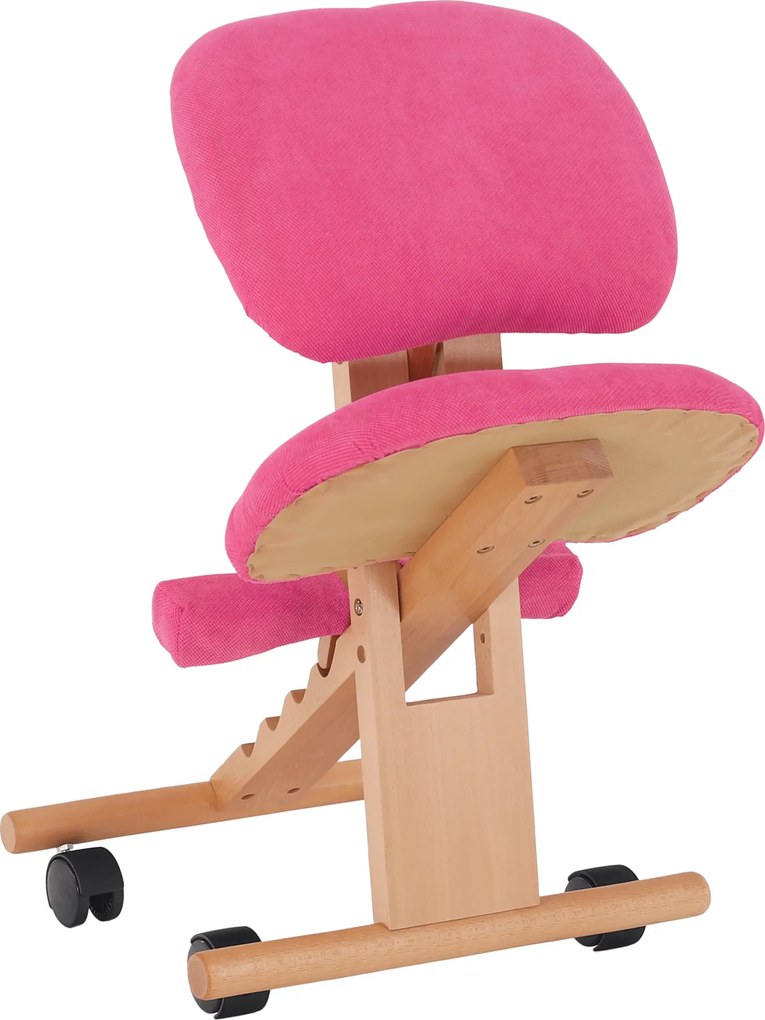 Scaun genunchi ergonomic, roz/ fag, GROCO