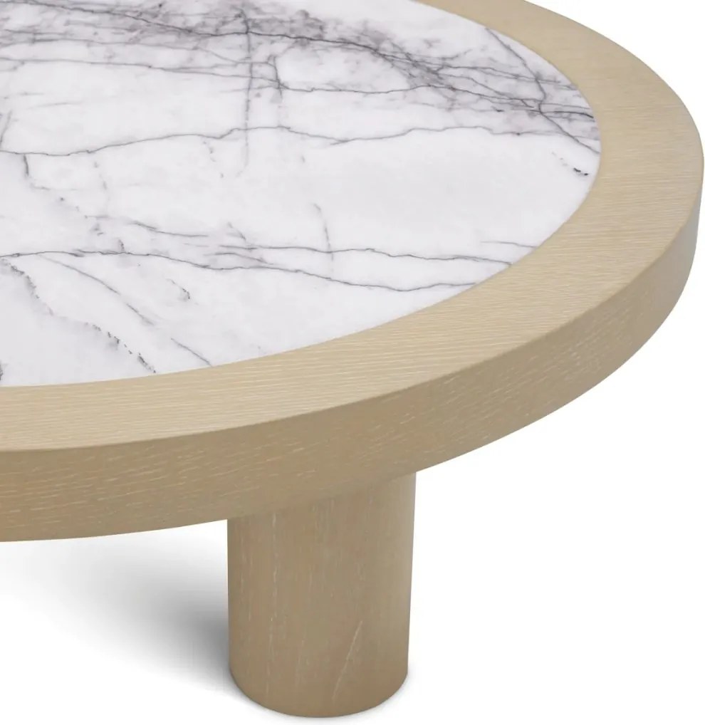 Masuta Design LUX, Marmura, Furnir Stejar, Presedio 100cm