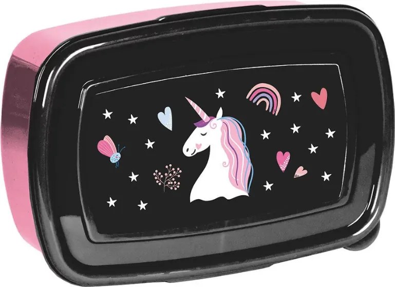 Set școlar pentru fete PASO UNICORN - set școlar din 5 piese cu geantă și accesorii