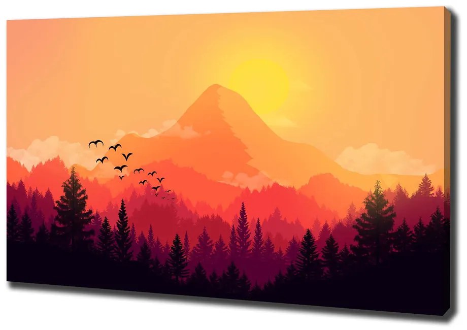 Tablou pe pânză canvas Peisaj montan
