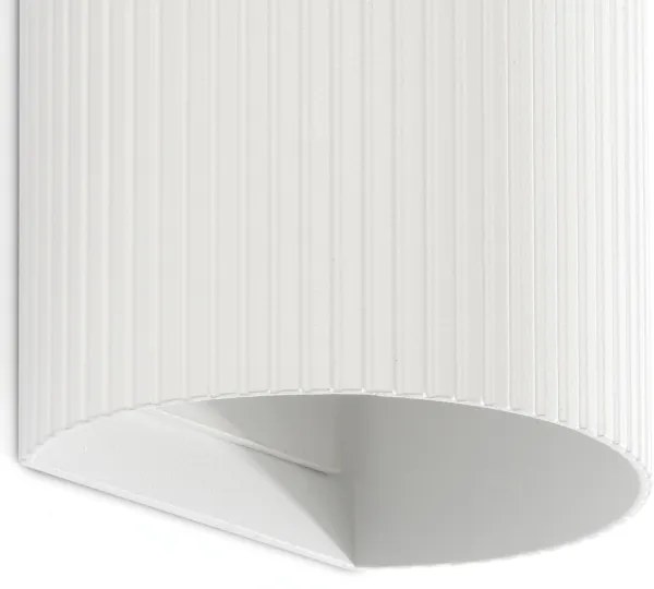 Aplică FARO 40542 SOLE 2xGU10/8W/230V alb canelat rotund