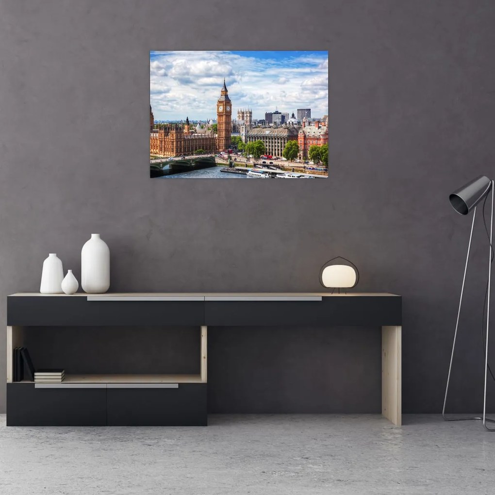 Tablou pe sticlă - Big Ben (70x50 cm)