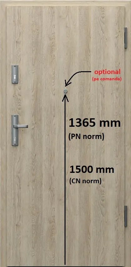Usa de intrare in apartament Antiefractie PORTA EXTREME RC 3 DR, 912x2072, Ciment Deschis, CPL HQ 0.2