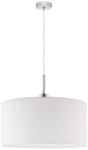Eglo - Lustră LED TUNJA pe cablu, 1xE27/60W/230V, alb