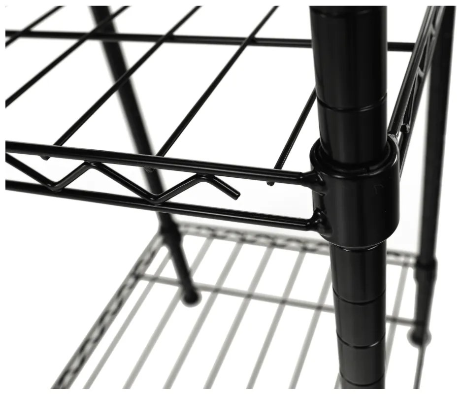 Raft reglabil, negru, GELBAN