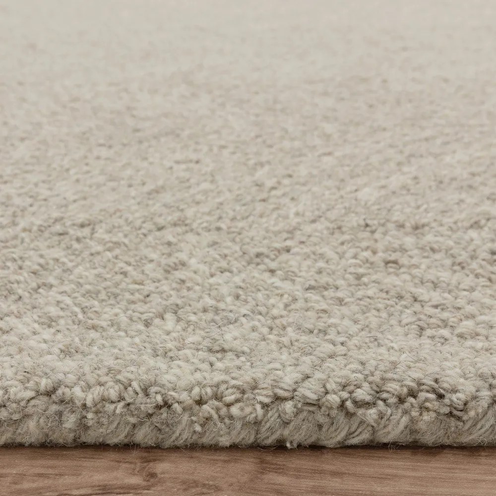 Covor crem țesut manual din amestesc de lână 160x230 cm Theodore Chevron – Asiatic Carpets