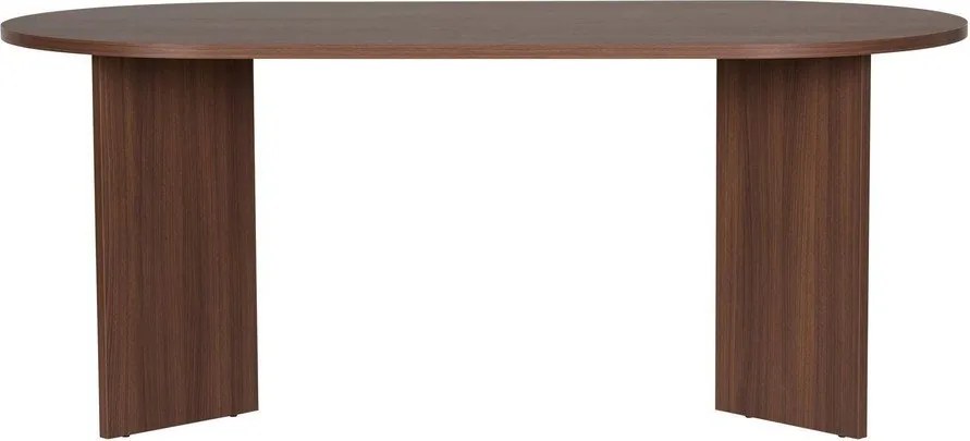 Masă de dining cu aspect de lemn de nuc 89,5x180 cm Sablin – Kalune Design