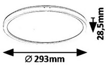 Rabalux 3427 - Plafonieră LED PAVEL/18W/230V