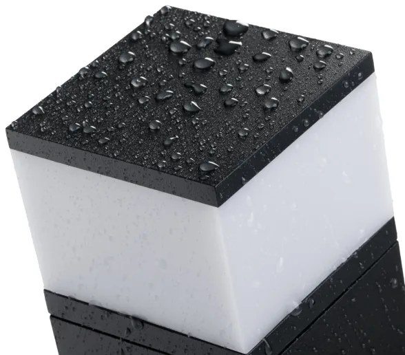 Lampă de exterior cu 2 prize Kanlux 38765 DASTEN 1xG9/11W/230V 50 cm IP44 negru