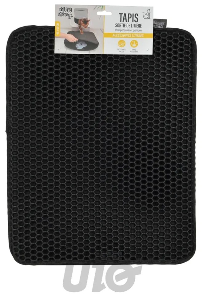 Covoraș pentru litiera de pisici 50x40 cm – Love Story