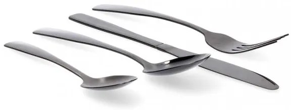 ShopJK SET DE TACIMURI INOX PENTRU 6 PERSOANE - NEGRU