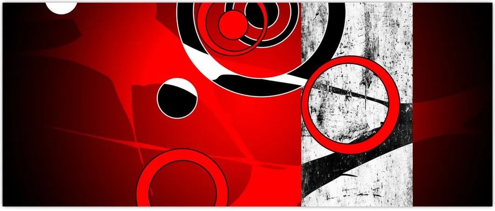 Tablou cu abstracție (120x50 cm)