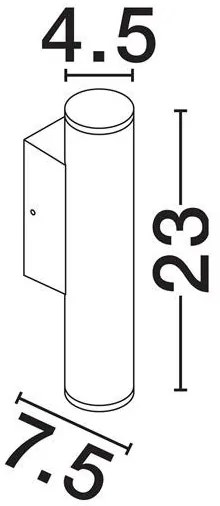 Aplica exterior cu iluminat jos LED 3000K IP65 TORRIN corten