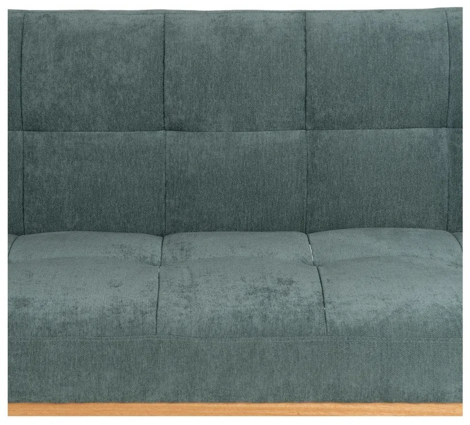 Canapea turcoaz extensibilă cu tapițerie din chenille 178 cm – Ixia