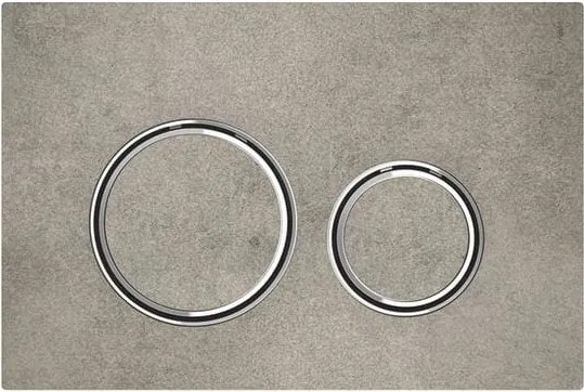 Clapeta de actionare Geberit Sigma21 aspect beton/inel crom