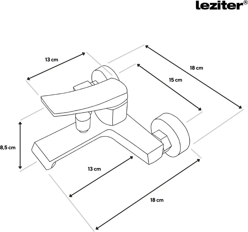 Arno robinet de umplere baie negru