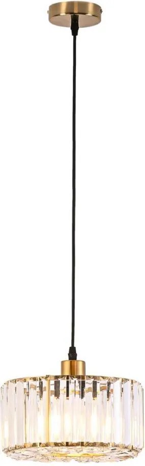 Lustră suspendată pe cablu VETRO, 1xE27/60W/230V, aurie