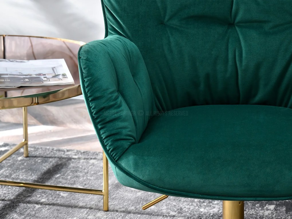 Fotoliu Meryl (verde + auriu). Promo -9%. 1110291