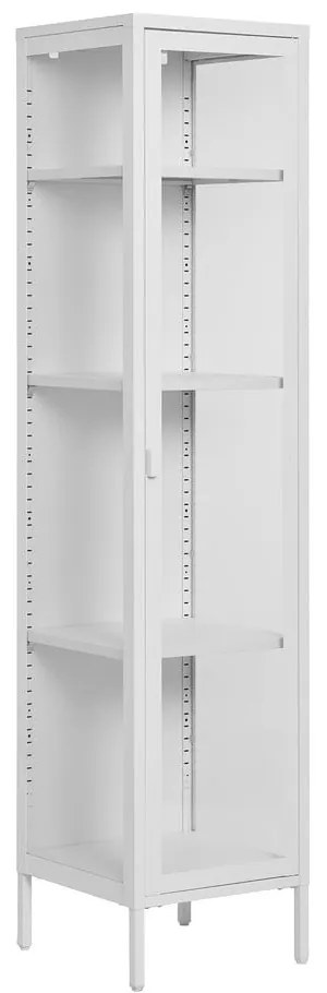 Vitrină albă din metal 40x180 cm Brisbane – House Nordic