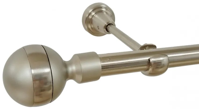 Galerie simpla fara inele james 19 mm INOX (Alege marime: 120 cm)