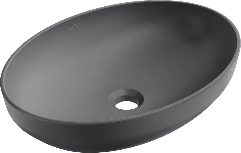 Mexen Cornelia lavoar pe blat 50 x 37 cm, gri închis mat - 21885071