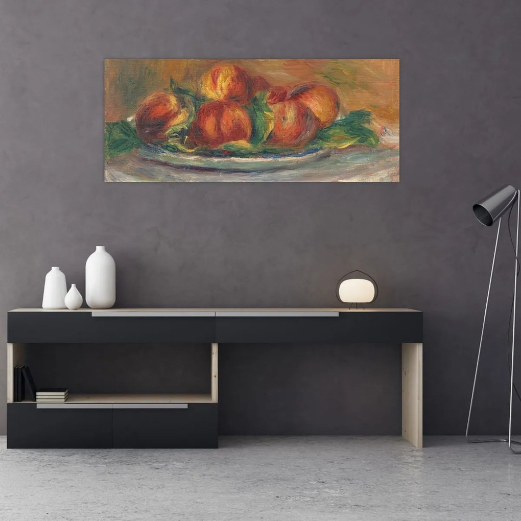 Tablou - Auguste Renoir, Peaches on a Plate, reproducere (120x50 cm)