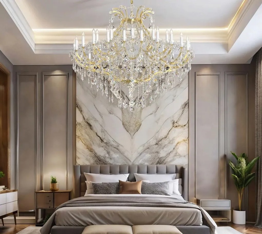 Candelabru Cristal Bohemia Exclusive 36 brate MARIA TEREZIA 76