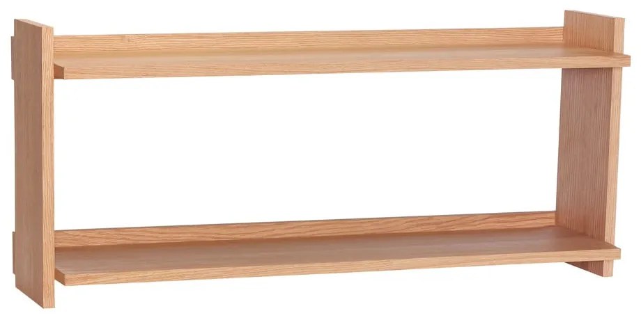 Raft în culoare naturală etajat cu aspect de lemn de stejar 100 cm Forma – Hübsch