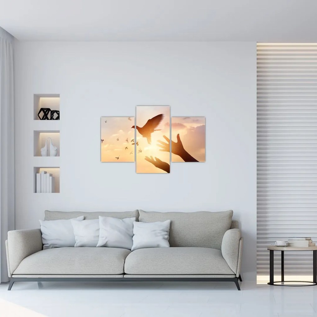 Tablou - Porumbițo, zboară! (90x60 cm)