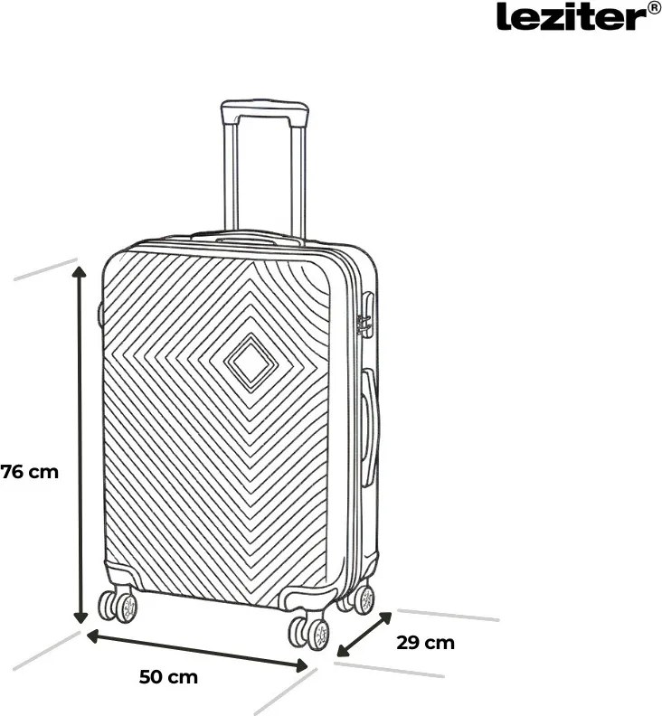 Valiză mare TravelLux Pro cu hardtop 50x78x30 cm gri închis