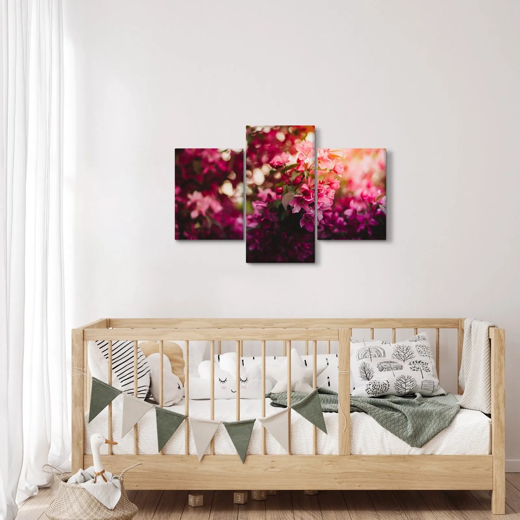 Tablou cu florile tufișului înflorit (90x60 cm)