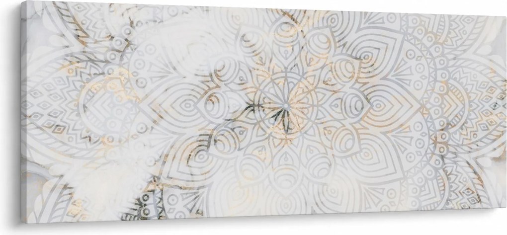 Tablou - Mandale albe (120x50 cm)