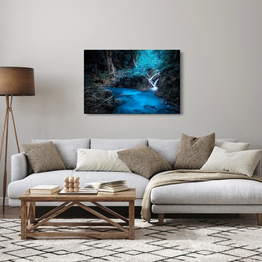 Tablou - Noaptea magică în pădurea tropicală (90x60 cm)