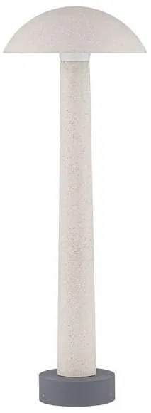 Stalp LED din ciment alb pentru exterior IP65 Tura H-55cm
