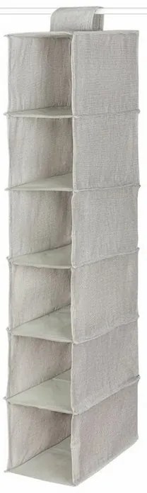 Organizator de haine agatat 30 x 18 x 94 cm, gri