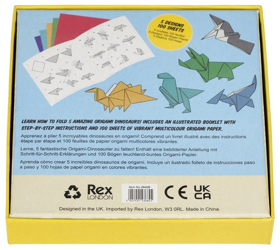 Set pentru origami Prehistoric Land - Rex London
