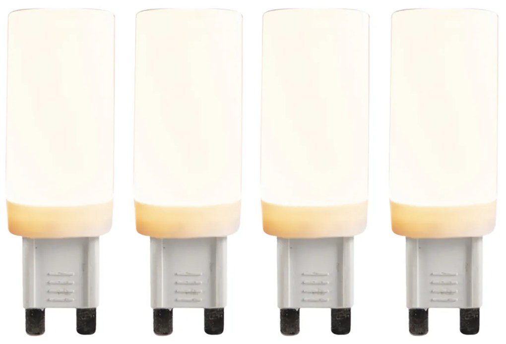 Set de 4 becuri LED G9 cu 3 trepte de reglare a luminozității 4.5W 500lm 2700K