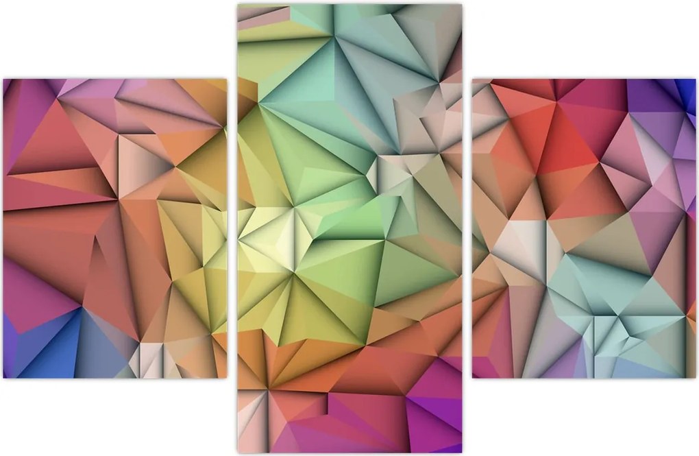 Tablou - Abstracția poligonală (90x60 cm)