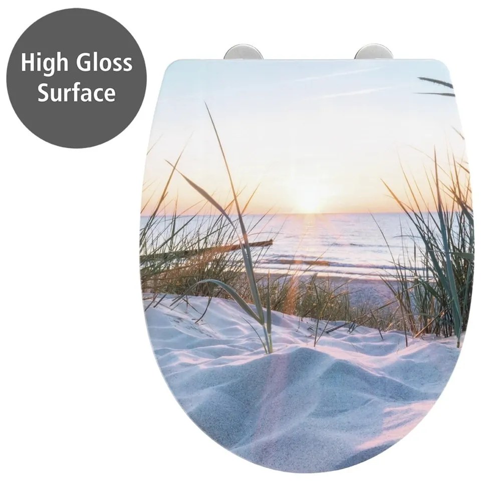 Capac WC 36,5 x 45 cm Easy-Close (cu închidere automată) Baltic – Wenko