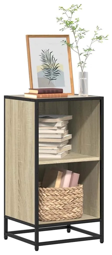 vidaXL Bibliotecă, stejar Sonoma, 40x35x76 cm, PAL