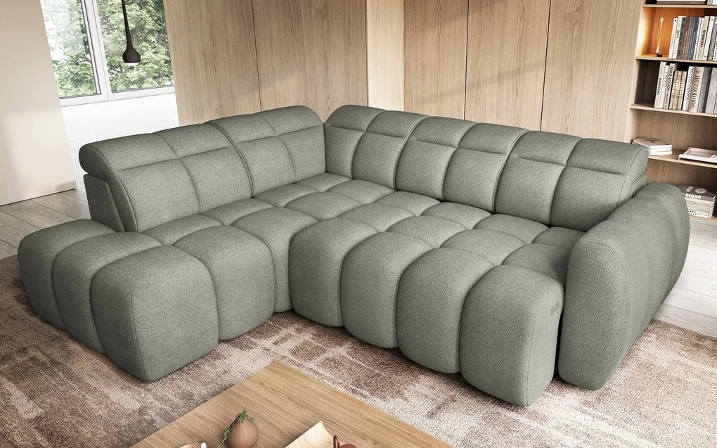 Colțar lemn masiv Falconn extensibil Personalizabil, 258 × 208 × 107 cm - Stânga