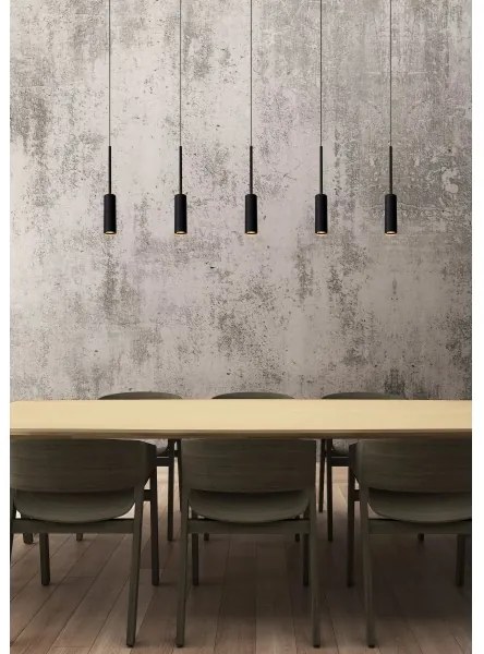 Lustră pe cablu Lucide 24401/35/30 TUBULE 5×LED/7W/30V