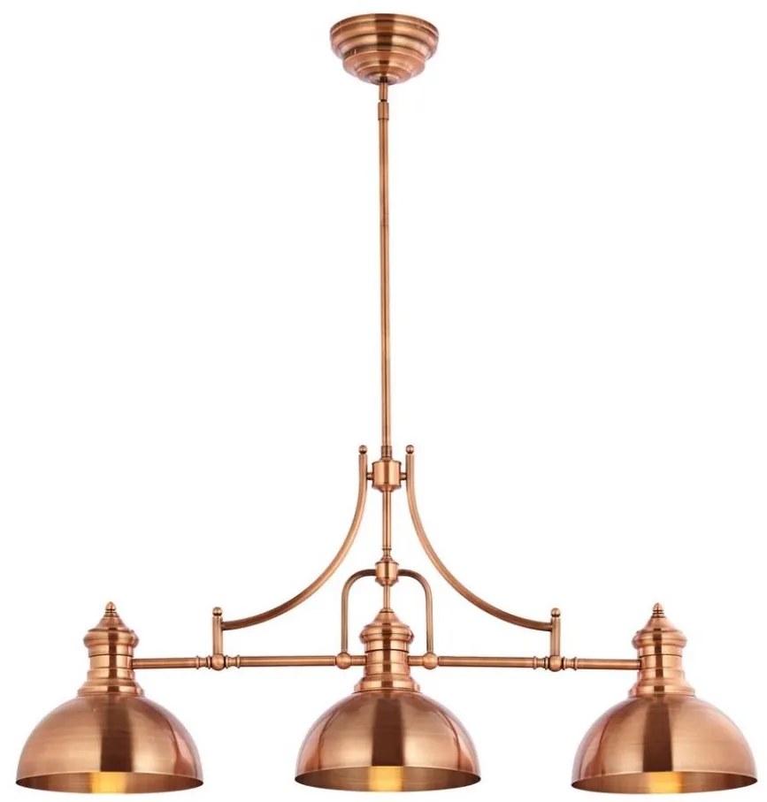 Jupiter 1791 - PT3 - Lustr PLATINO 3xE27/60W/230V cu tijă cupru